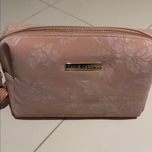 Vince Camuto Pink Floral Cosmetic Case